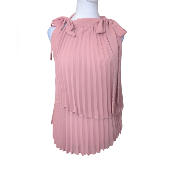 Tops - Rita fashion Size s Elegant Pink Pleated Women's Top